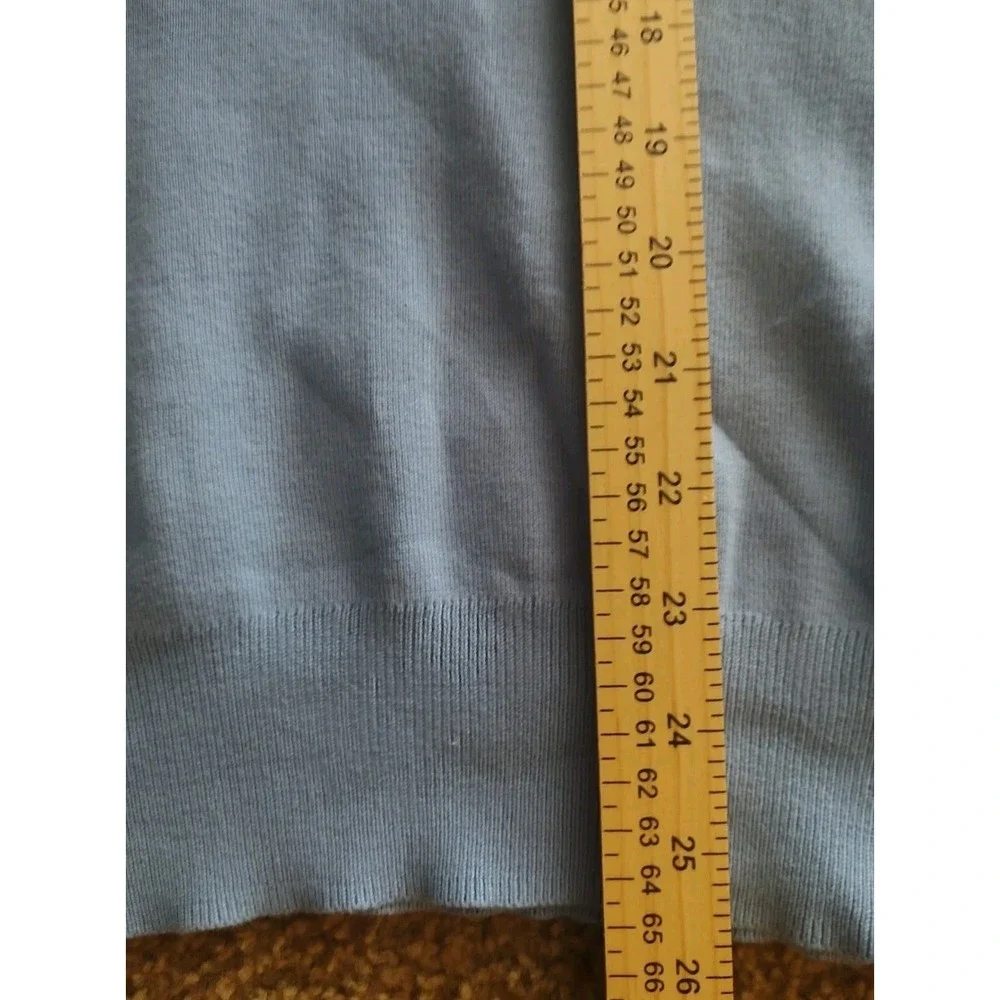 Polo‎ Golf Ralph Lauren Sweater Vest 100% Pima Cotton Sky Blue Pony Men's Large